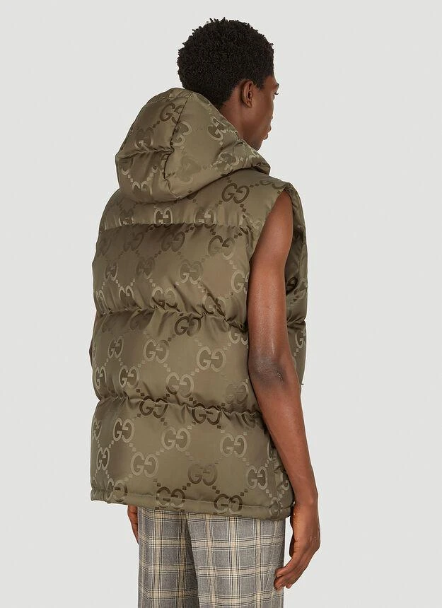 商品Gucci|GG Hooded Sleeveless Jacket in Khaki,价格¥18824,第4张图片详细描述