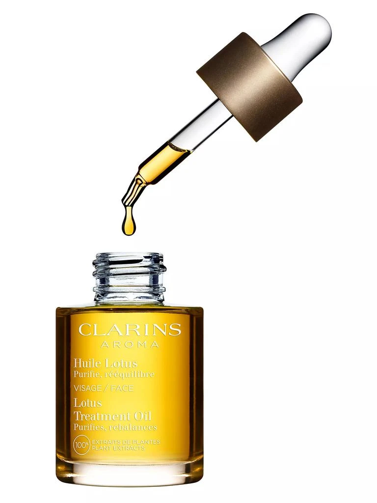 商品Clarins|Lotus Balancing &amp; Hydrating Face Treatment Oil,价格¥432,第5张图片详细描述