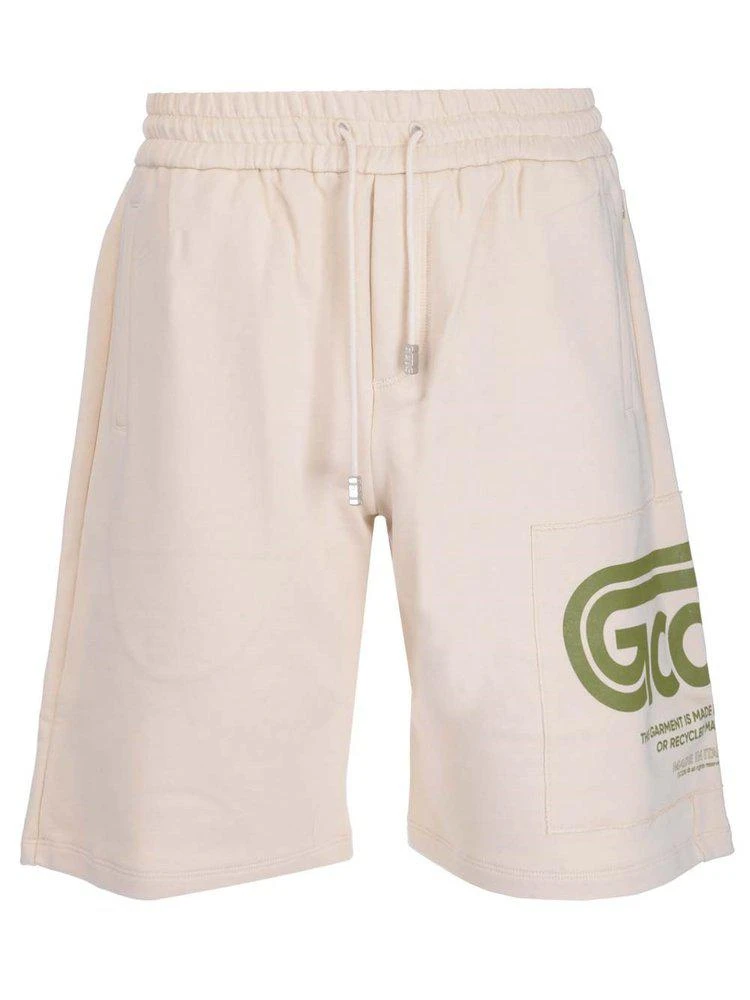 商品GCDS|GCDS Logo Print Drawstring Shorts,价格¥1748,第1张图片