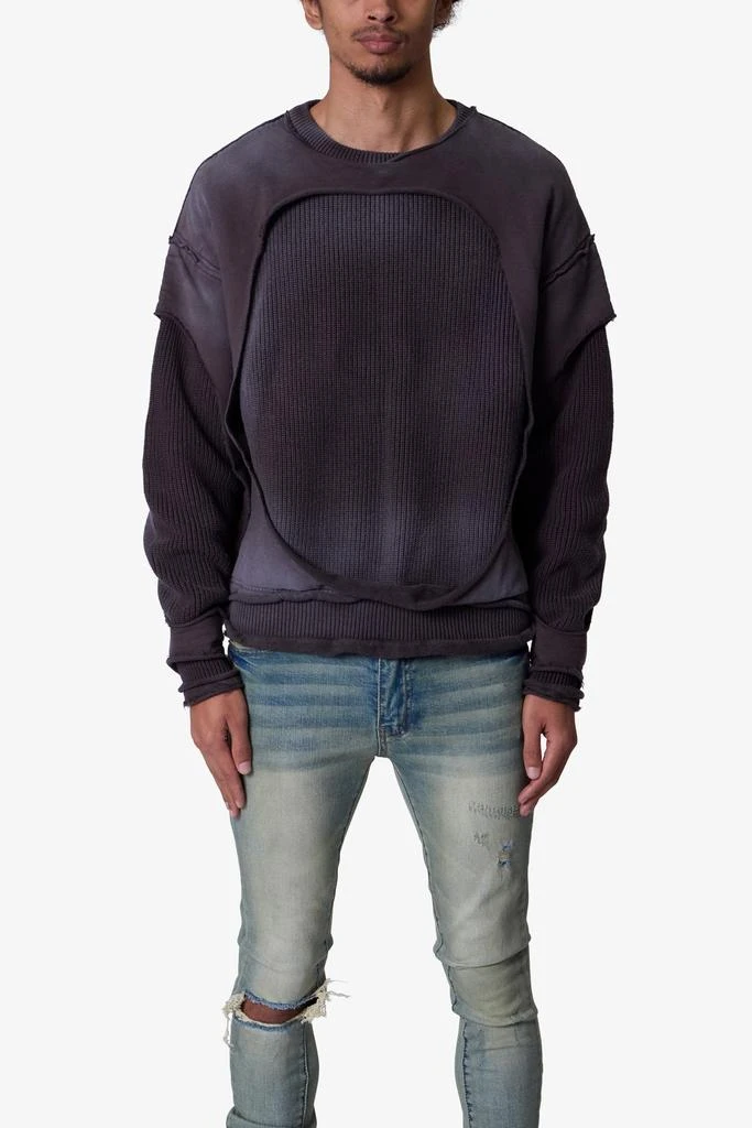 商品MNML|Dug Up Distressed Sweater - Charcoal Grey,价格¥542,第1张图片