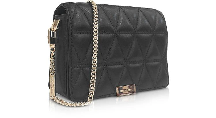 商品Michael Kors|Michael Kors Jade 黑色绗缝皮革手拿包,价格¥1339,第2张图片详细描述