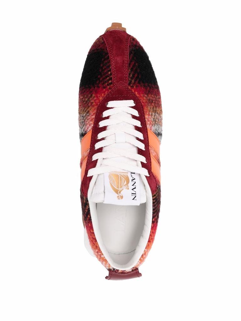 Lanvin Men's  Red Wool Sneakers商品第4张图片规格展示