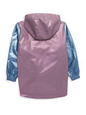 商品Andy & Evan|Little Girl's & Girl’s Colorblock Rain Jacket,价格¥161,第2张图片详细描述