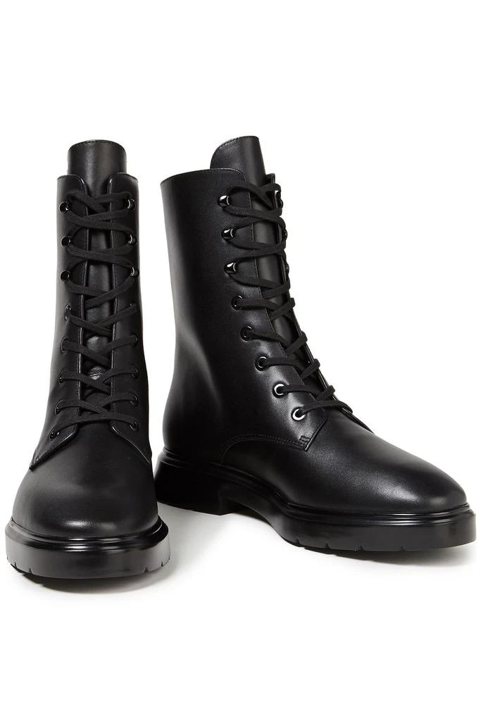 商品Stuart Weitzman|Mckenzee leather combat boots,价格¥1464,第2张图片详细描述