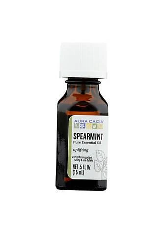 商品Aura Cacia|Cacia Essential Oil Spearmint   0.5 Fl Oz,价格¥105,第1张图片