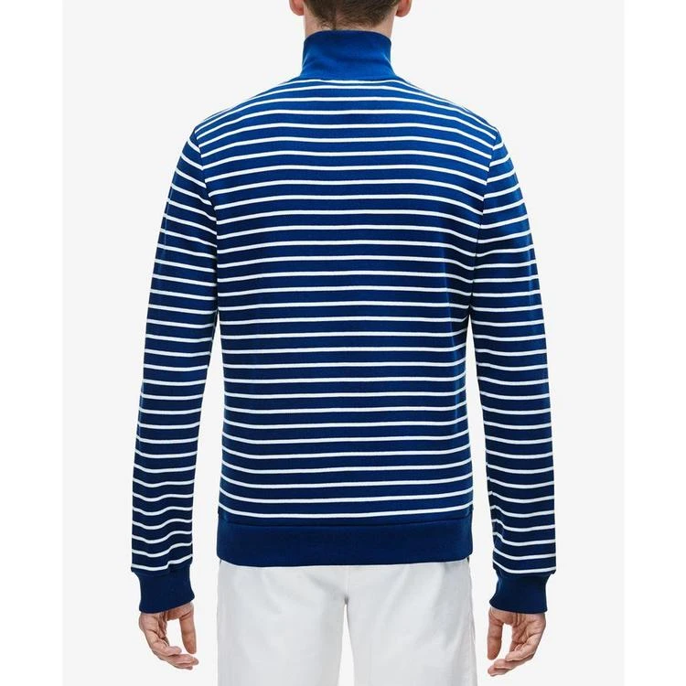 商品Lacoste|Men's Interlock Stripe Cotton Sweater,价格¥323,第5张图片详细描述