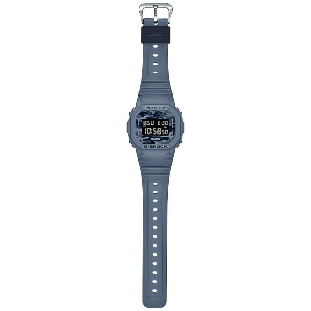 商品G-Shock|Men's Digital Blue Resin Strap Watch 43mm DW5600CA-2,价格¥444,第3张图片详细描述