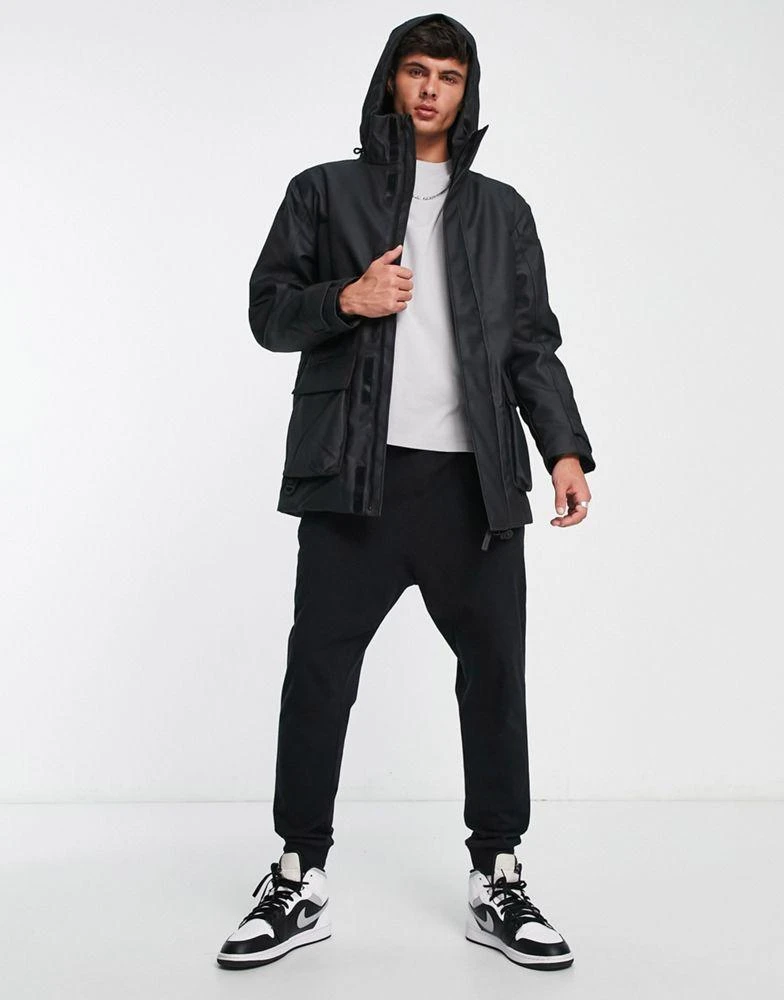 商品RAINS|Rains Glacial waterproof padded parka in black,价格¥2194,第4张图片详细描述