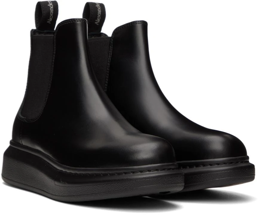 商品Alexander McQueen|Black Hybrid Chelsea Boots,价格¥1467,第4张图片详细描述