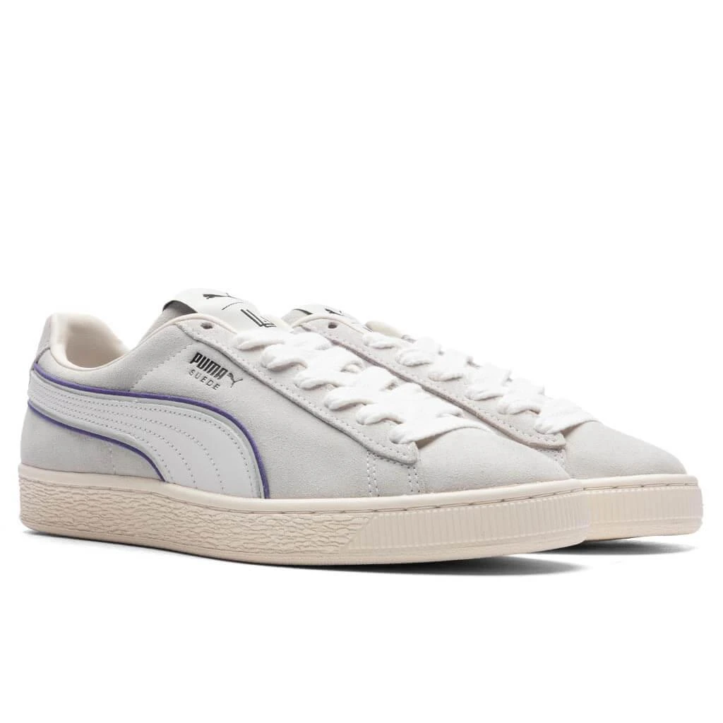 商品Puma|Puma x Lauren London Women's Suede - White/White,价格¥672,第2张图片详细描述