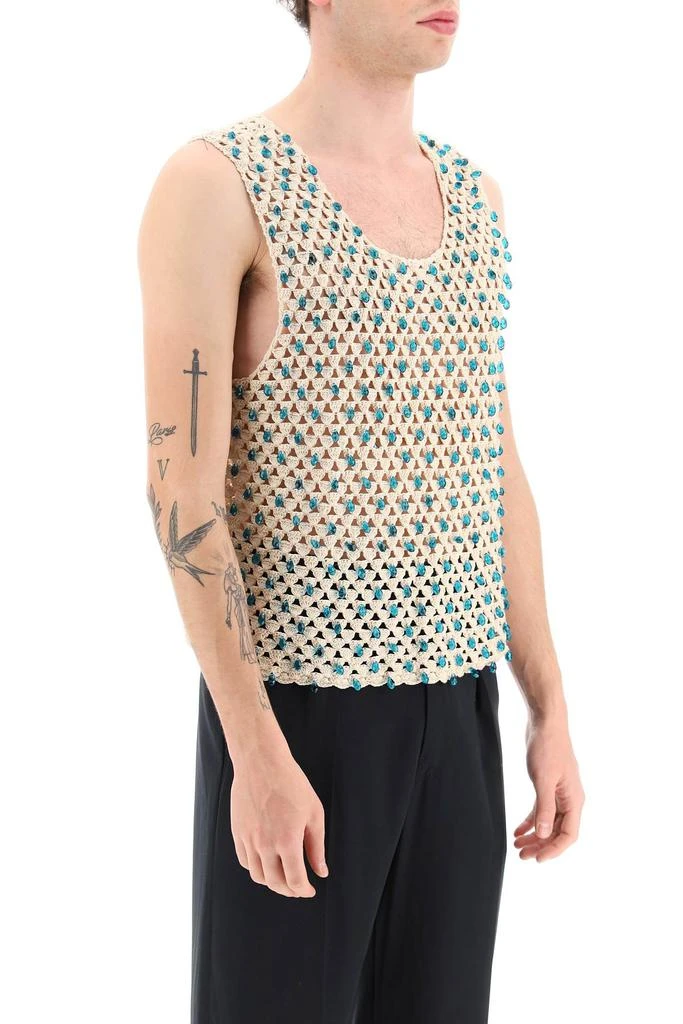商品Bode|Bode Crochet Tank Top With Embellishments,价格¥5358,第2张图片详细描述