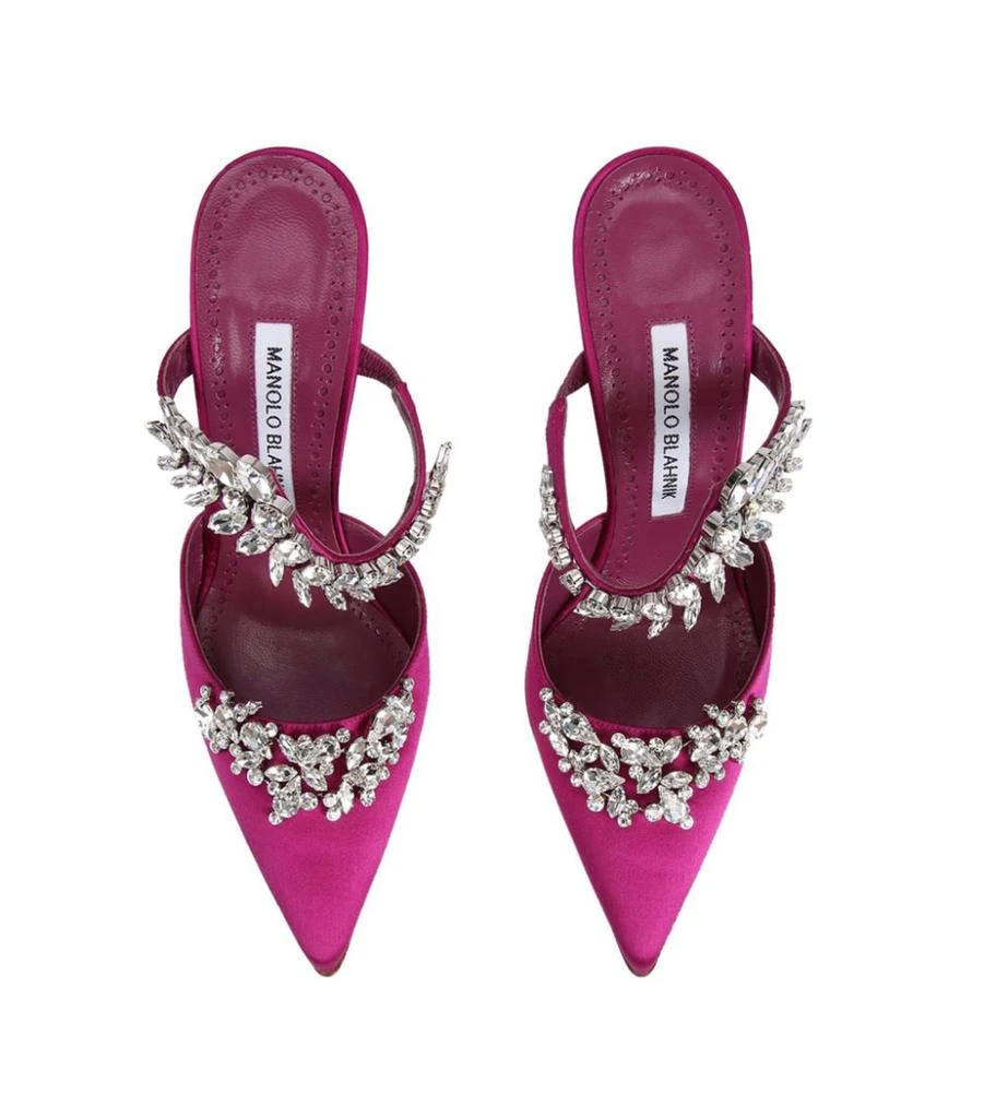 商品Manolo Blahnik|Satin Lurum Mules 105,价格¥6660,第4张图片详细描述