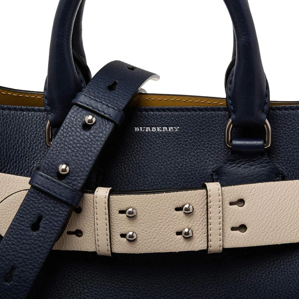 商品[二手商品] Burberry|Burberry Navy Blue Leather Small Belt Tote,价格¥5021,第5张图片详细描述