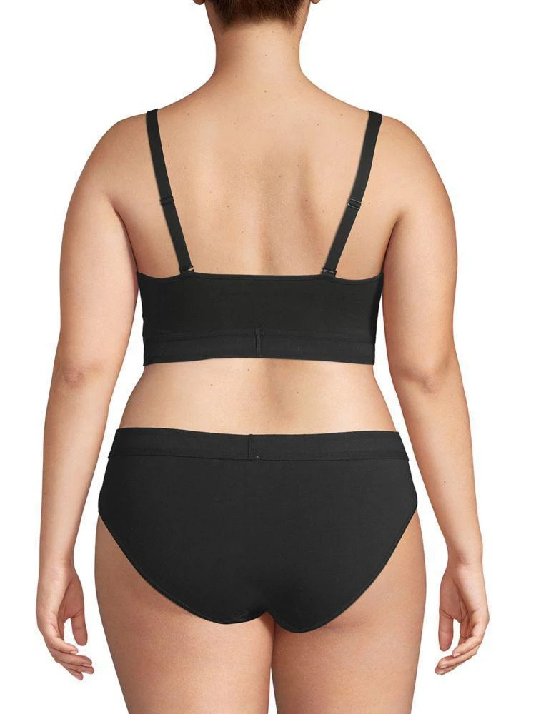 商品Calvin Klein|Plus Monogram Unlined Triangle Bralette,价格¥159,第3张图片详细描述