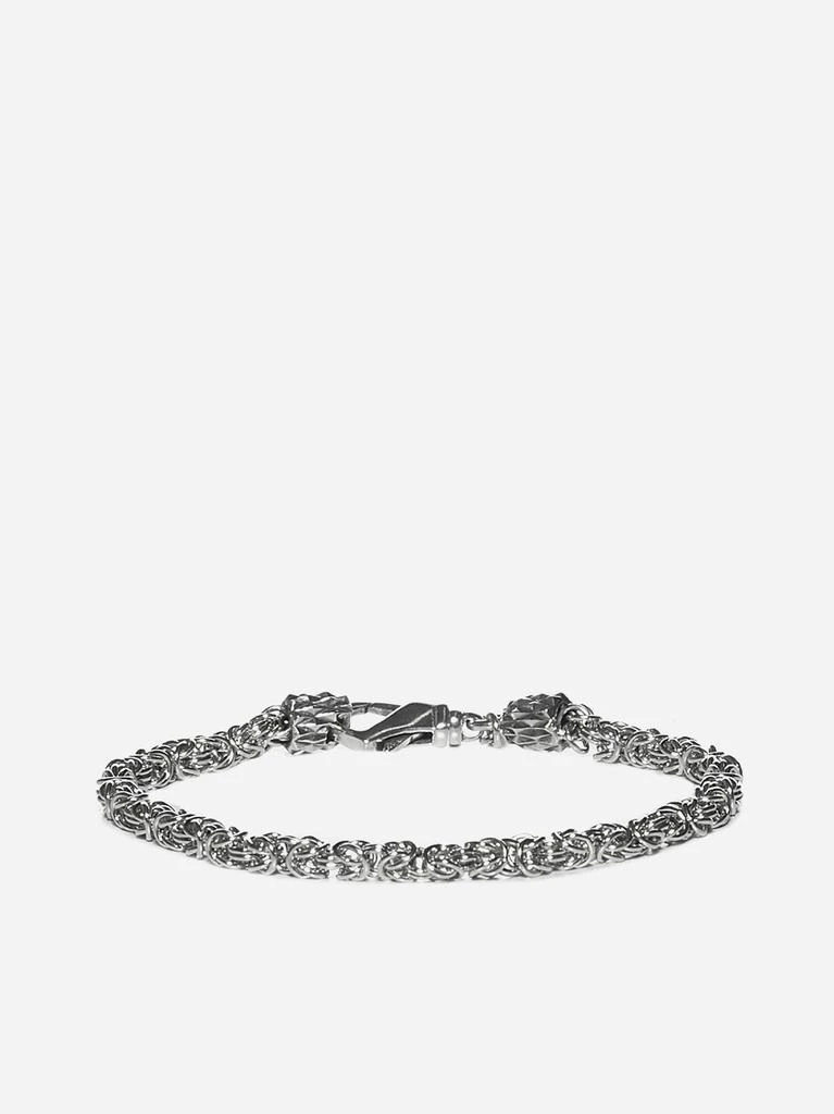 商品Emanuele Bicocchi|Byzantine Chain Small silver bracelet,价格¥1861,第1张图片