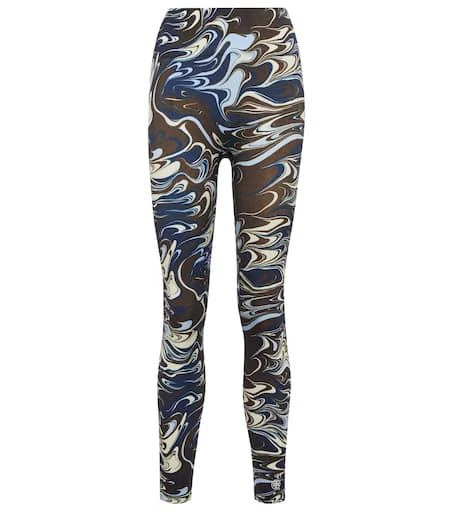 商品Tory Sport|Marble-printed high-rise leggings,价格¥761,第1张图片