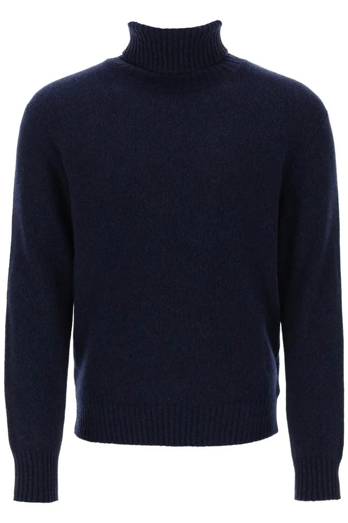 商品AMI|melange-effect cashmere turtleneck sweater,价格¥1173,第1张图片