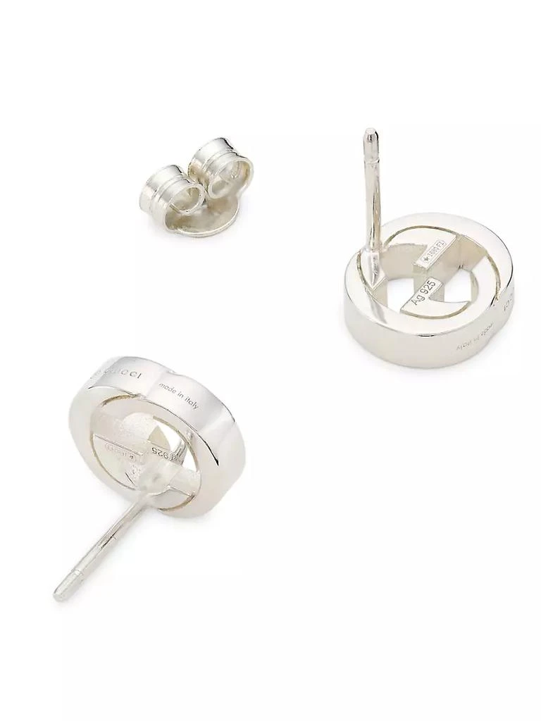 商品Gucci|18K White Gold Interlocking G Earrings,价格¥5911,第3张图片详细描述