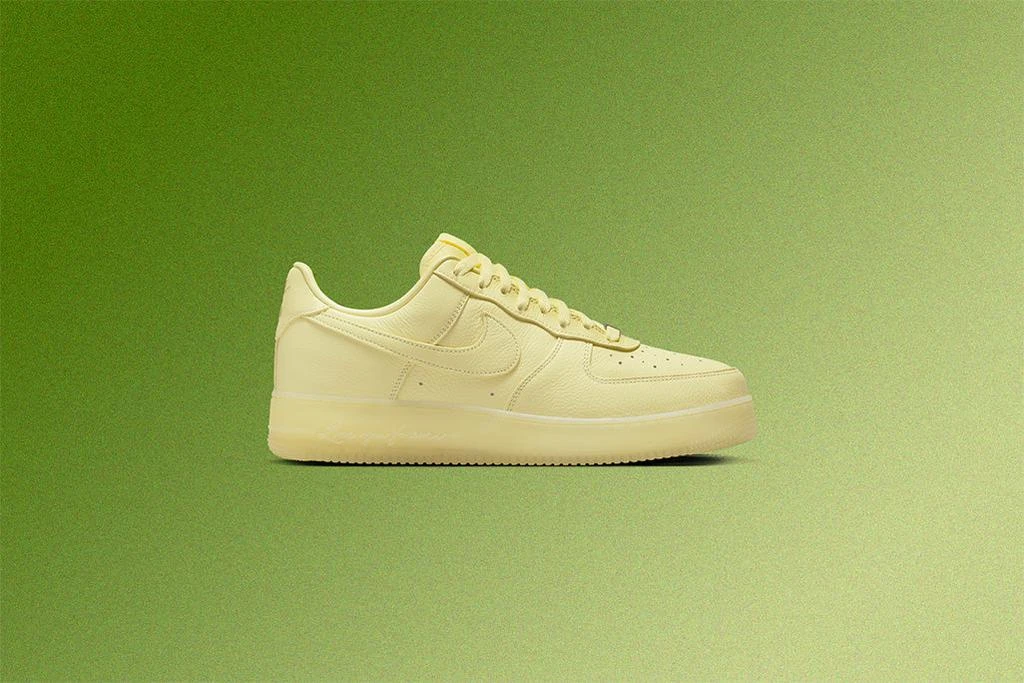 商品NIKE|Nike x NOCTA Certified Lover Boy Air Force 1 Low - Citron Tint/Cobalt Tint/Metallic Silver,价格¥939,第5张图片详细描述