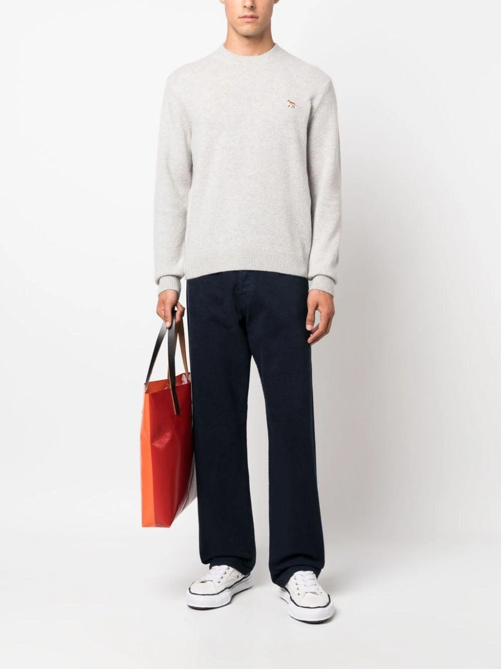 商品【商品预售7天】 Maison Kitsune|Maison Kitsune 男士针织毛衣 LM00813KT1006H120 花色,价格¥1230,第6张图片详细描述