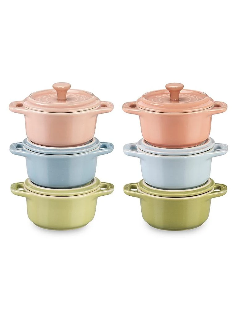 商品Staub|Ceramic 6 Piece Mini Round Cocotte Set,价格¥1033,第1张图片