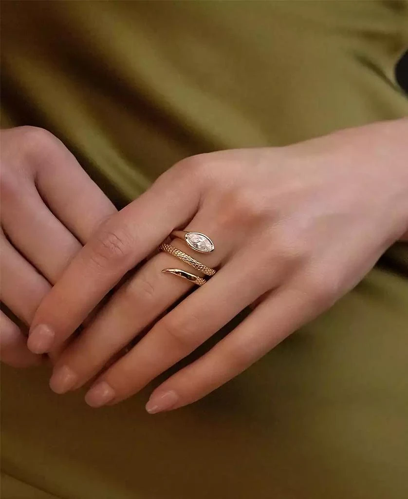 商品Ettika Jewelry|Marquise Crystal Coiled Ring,价格¥368,第3张图片详细描述