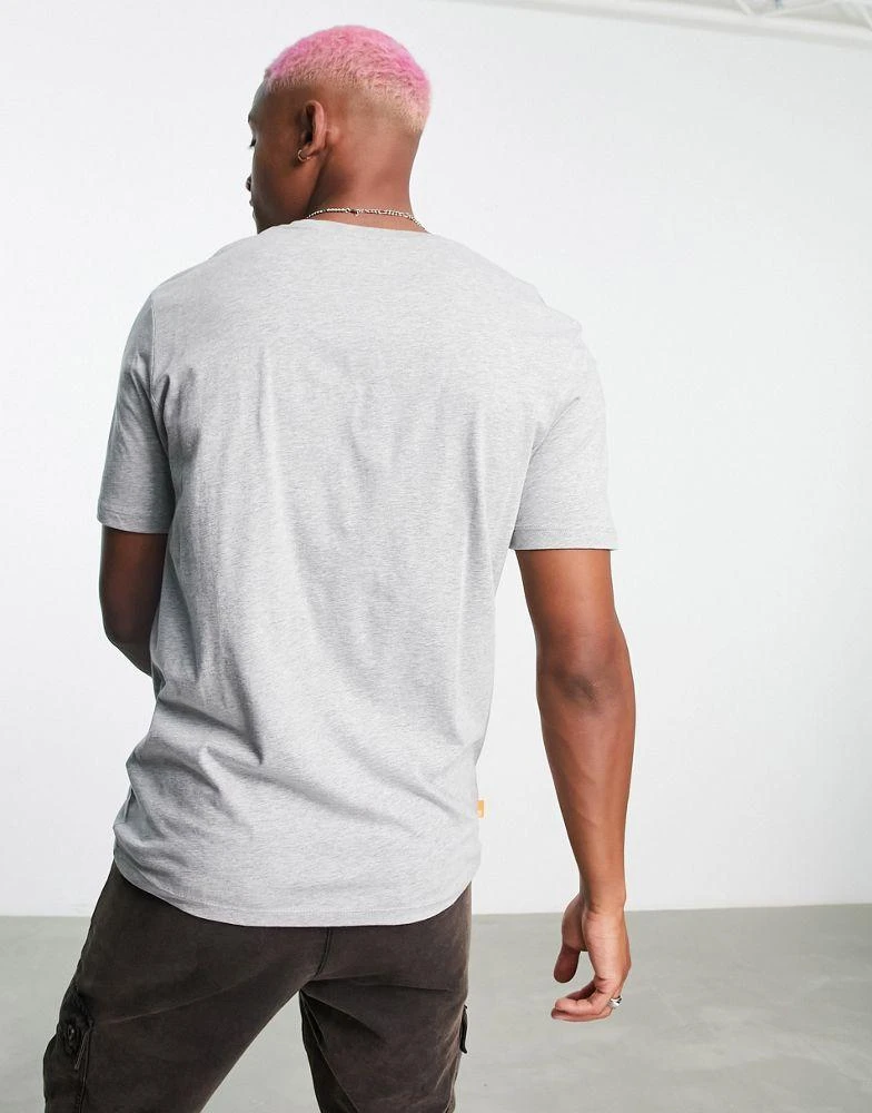 商品Timberland|Timberland small logo print t-shirt in light grey,价格¥114,第2张图片详细描述