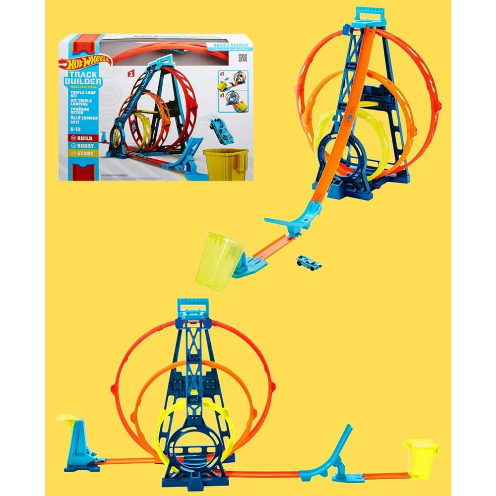 商品Hot Wheels|the Triple 3 Loop Track Builder Ultimate Race Track Playset,价格¥337,第3张图片详细描述