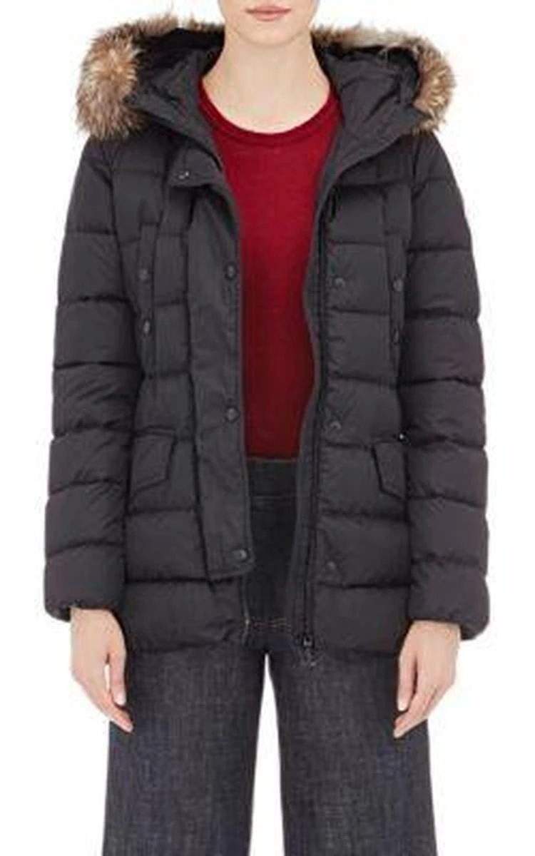 商品Moncler|Fur-Trimmed Down-Quilted Clio收腰羽绒服,价格¥14117,第5张图片详细描述