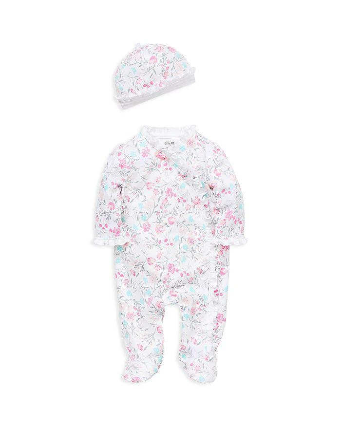 商品Little Me|Girls' Watercolor Footie & Cap Set - Baby,价格¥113,第1张图片