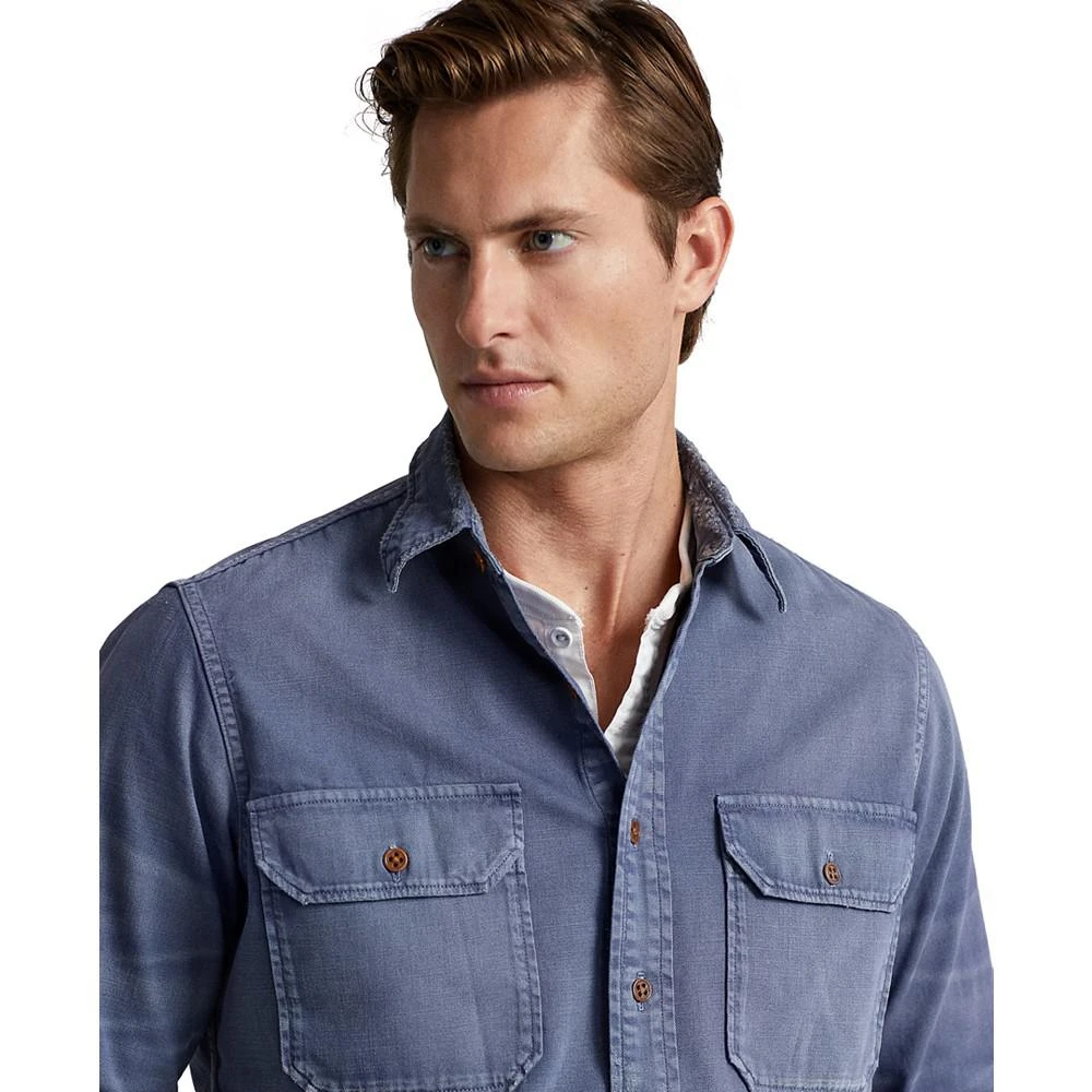 商品Ralph Lauren|Men's Classic-Fit Denim Workshirt,价格¥679,第3张图片详细描述