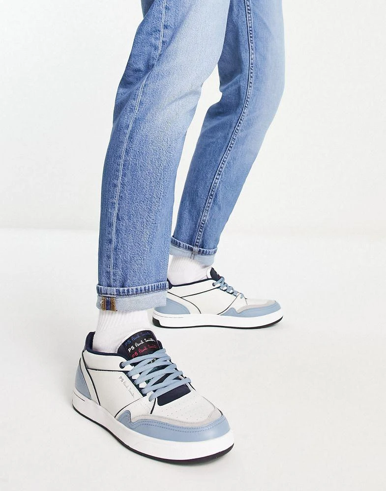 商品Paul Smith|PS Paul Smith Jem trainers in white/ blue,价格¥1042,第1张图片