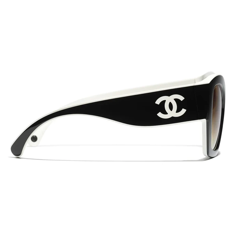 商品[国内直发] Chanel|香奈儿 镜腿Logo 尼龙纤维 蝶形 太阳眼镜 男女同款情侣款 黑色,价格¥3813,第6张图片详细描述