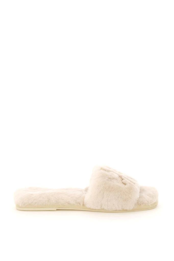 商品Tory Burch|DOUBLE T FUR MULES,价格¥999,第1张图片