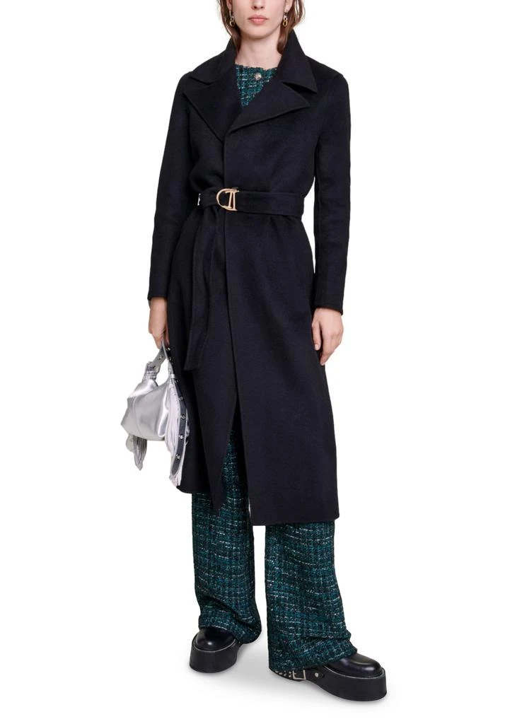商品Maje|Double-sided coat with belt,价格¥4814,第2张图片详细描述