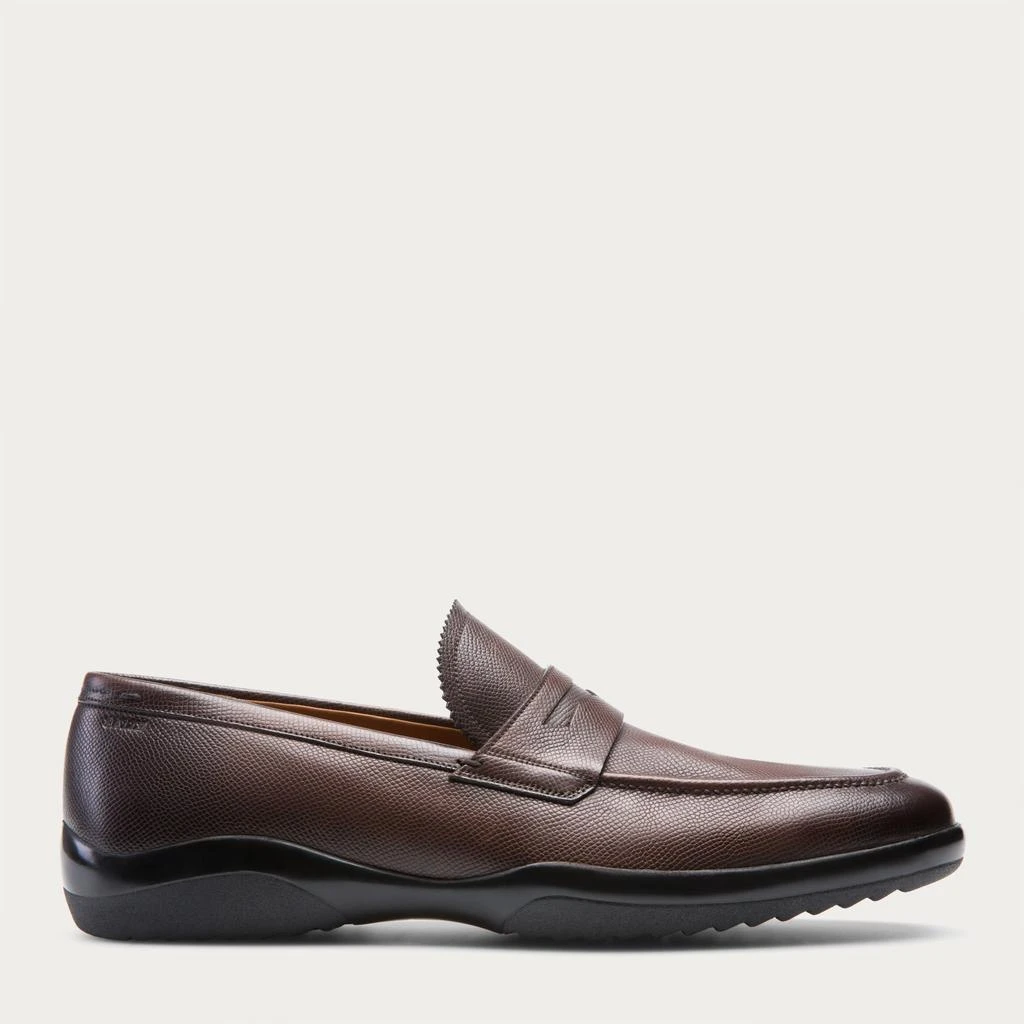 商品Bally|NEW Bally Micson Men's Coffee Calf Leather Loafers,价格¥1474,第1张图片