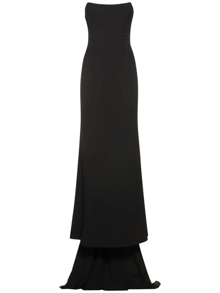 商品GIUSEPPE DI MORABITO|Crepe Georgette Strapless Long Dress,价格¥3186,第1张图片