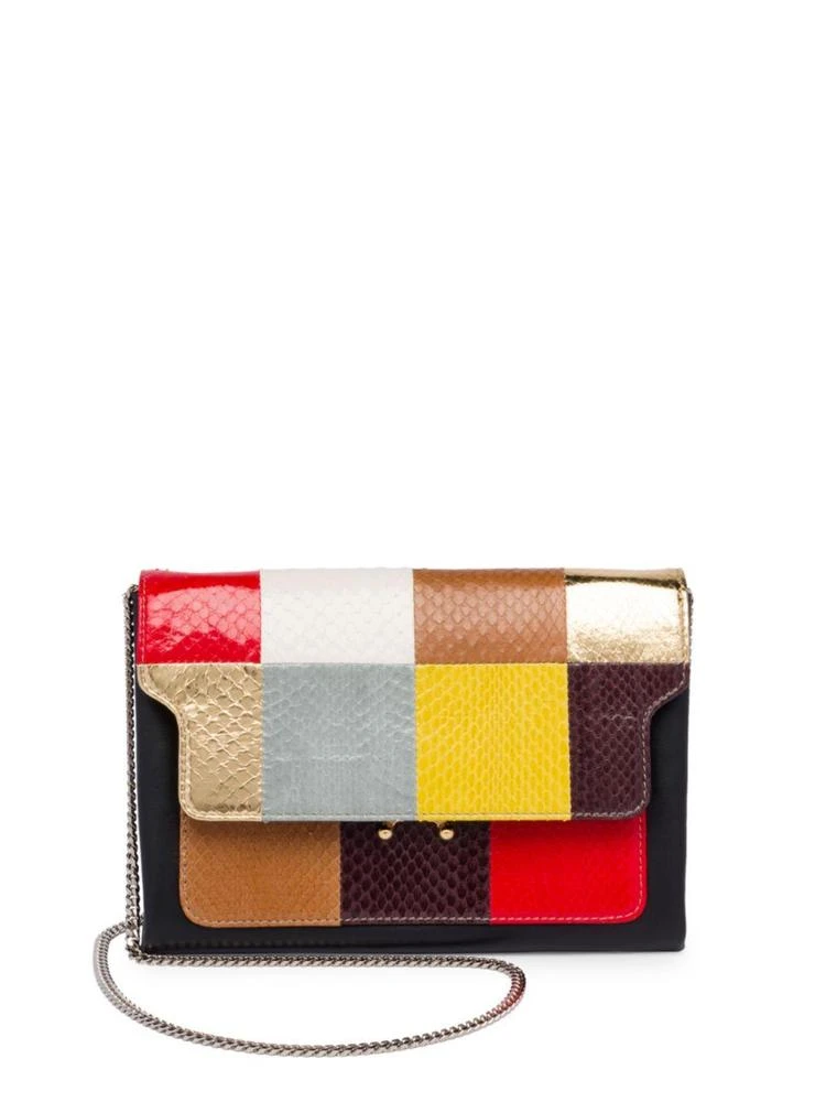 商品Marni|Pochette 格纹真皮斜挎包,价格¥12542,第1张图片