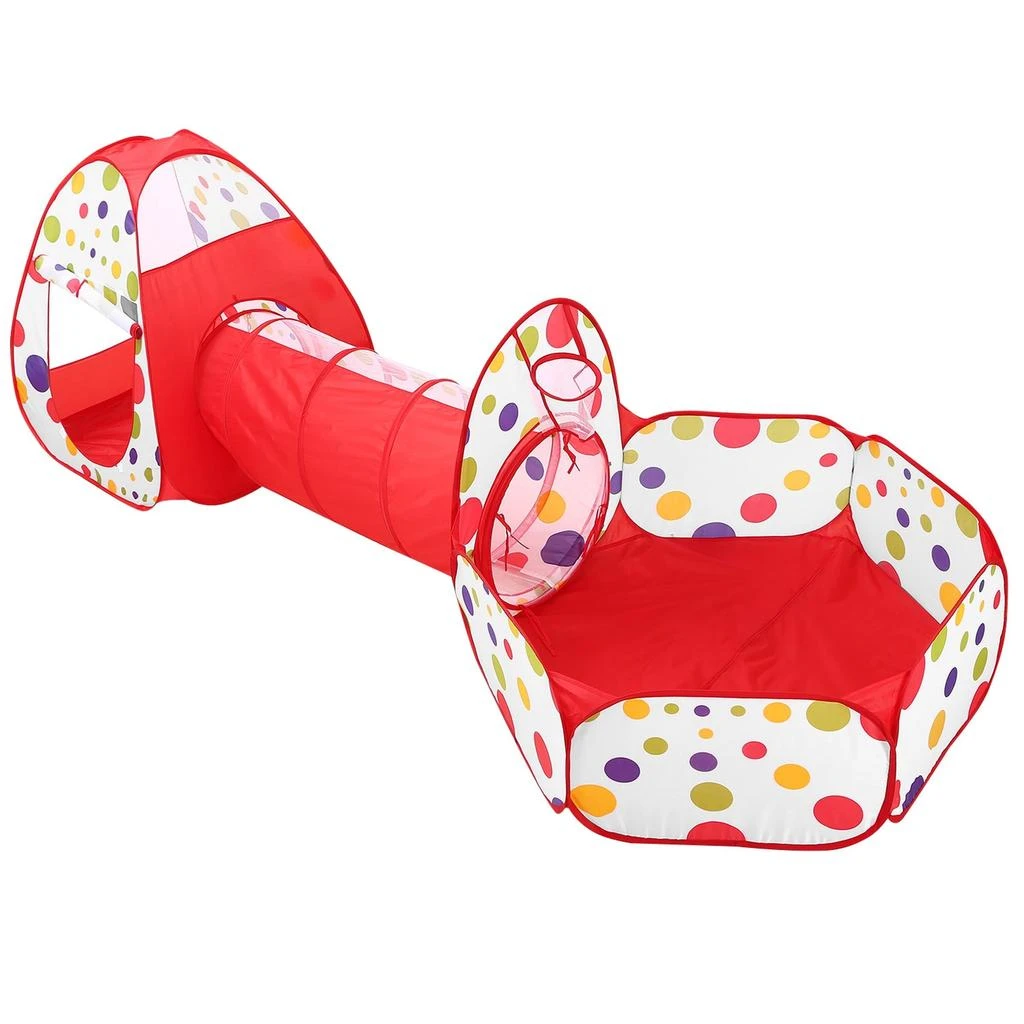 商品Global Bazaar|3 In 1 Child Crawl Tunnel Tent Ball Pit Set,价格¥531,第1张图片