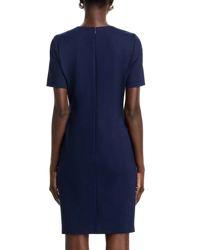 商品Tahari|Judianne Short Sleeve Fitted Sheath Dress - Exclusive,价格¥753,第4张图片详细描述