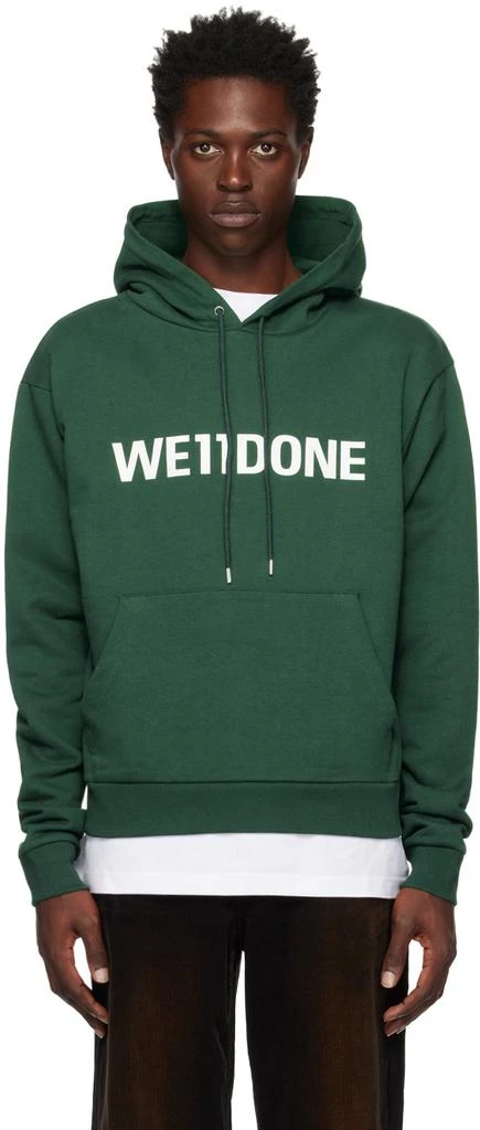 商品We11done|Green Fitted Basic Hoodie,价格¥2877,第1张图片