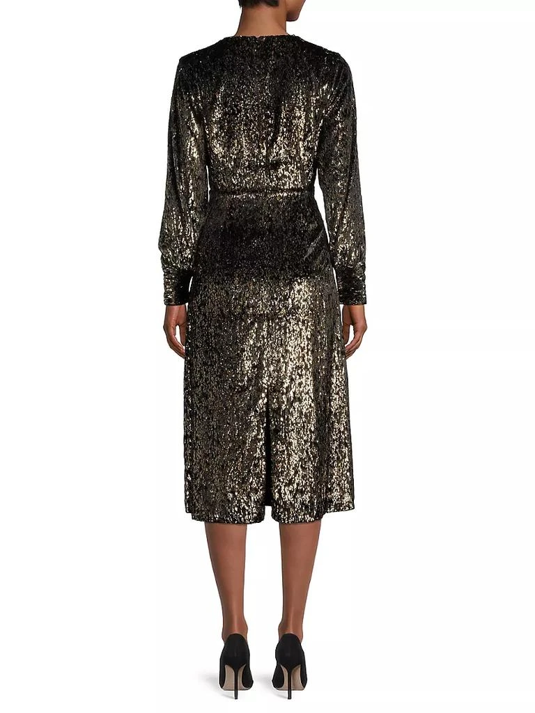 商品Elie Tahari|Burnout Velvet Midi-Dress,价格¥889,第5张图片详细描述