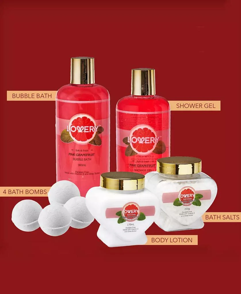 商品Lovery|30-Pc. Pink Grapefruit Home Spa Body Care & Makeup Gift Set,价格¥499,第2张图片详细描述