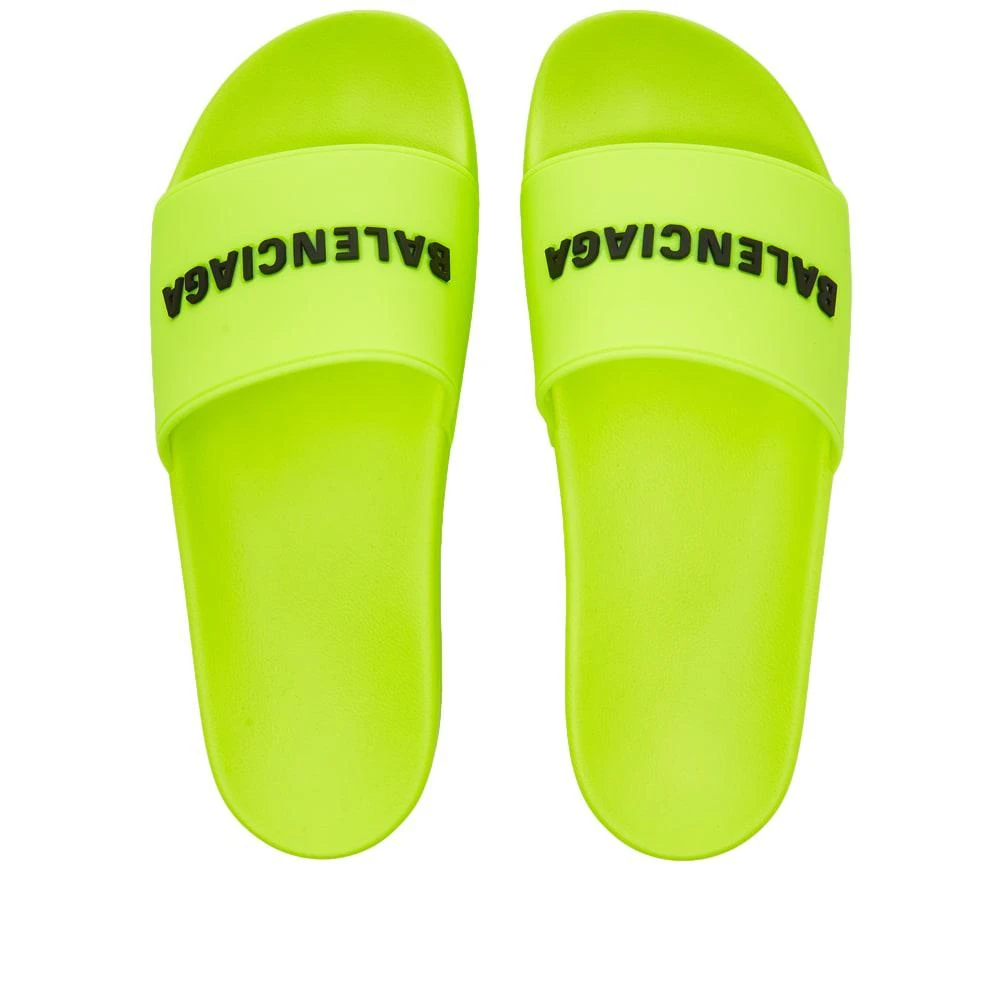 商品Balenciaga|Balenciaga Rubber Logo Pool Slide,价格¥1738,第5张图片详细描述