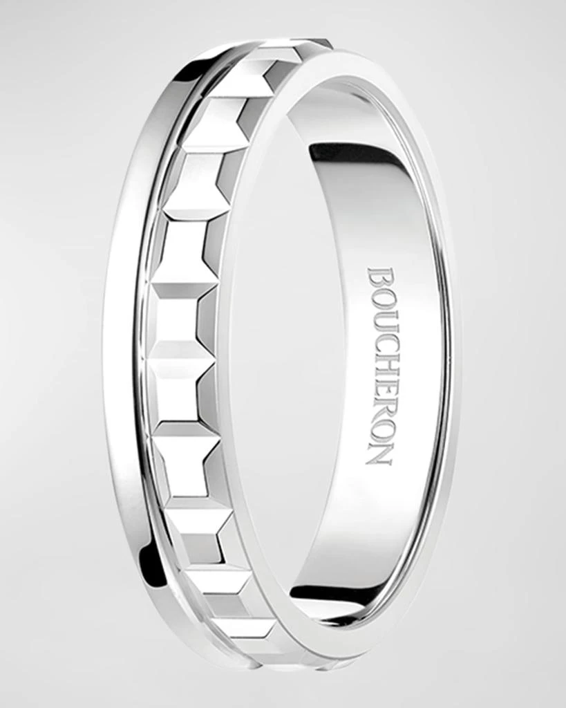 商品Boucheron|Quatre 18K White Gold Radiant Edition Band Ring,价格¥20382,第2张图片详细描述