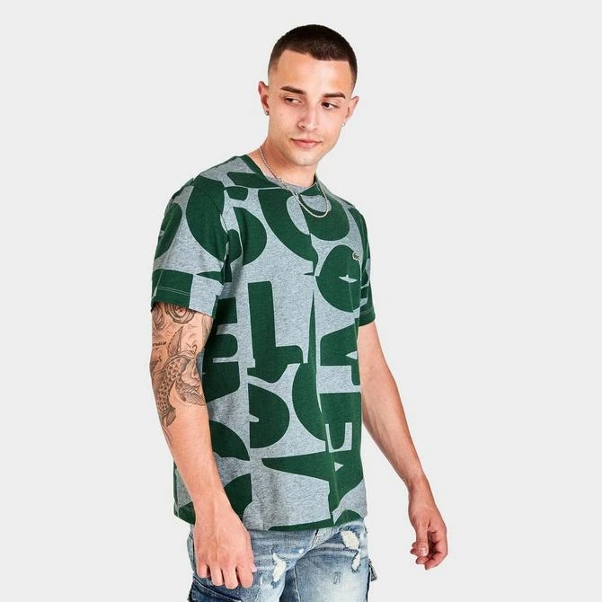 商品Lacoste|Men's Lacoste Heritage All-Over Print Short-Sleeve T-Shirt,价格¥410,第3张图片详细描述