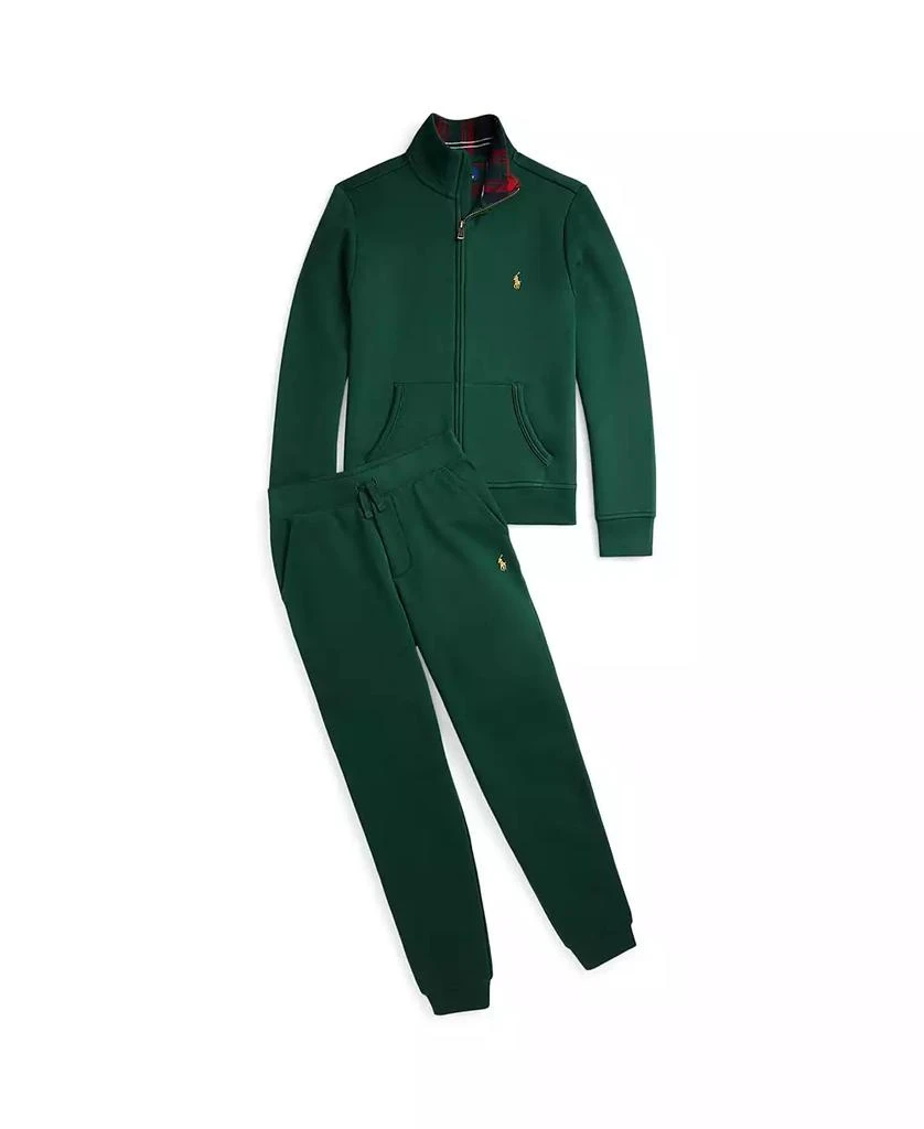 商品Ralph Lauren|Big Boys Plaid-Trim Fleece Jogger Pant,价格¥311,第3张图片详细描述