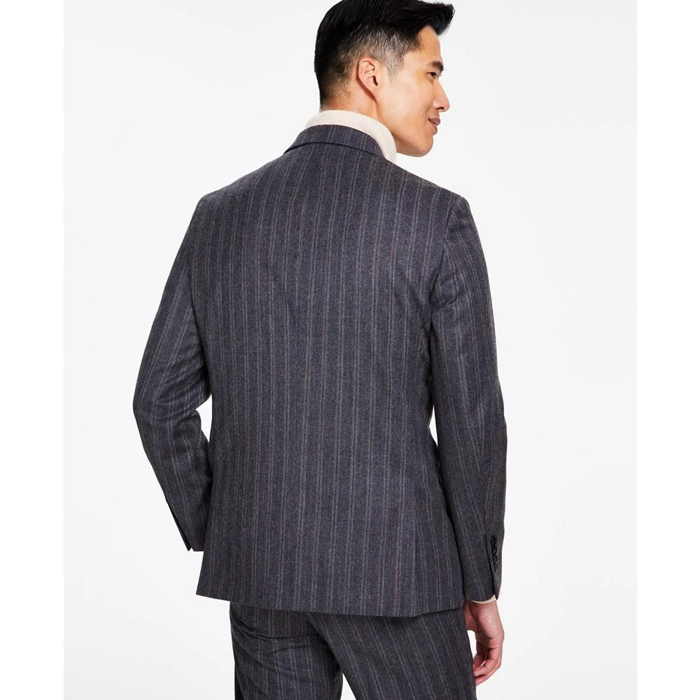 商品Tallia|Men's Slim-Fit Stretch Pinstripe Suit Jacket,价格¥1265,第2张图片详细描述