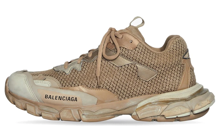 商品[国内直发] Balenciaga|巴黎世家 Track 3.0 耐磨 低帮 运动休闲鞋 女款 棕色 做旧版,价格¥5316,第1张图片