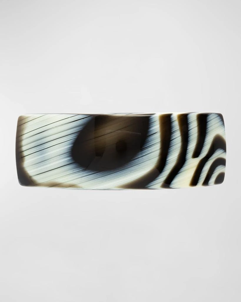 商品France Luxe|Horn-Patterned Rectangle Volume Barrette - Classic,价格¥219,第1张图片